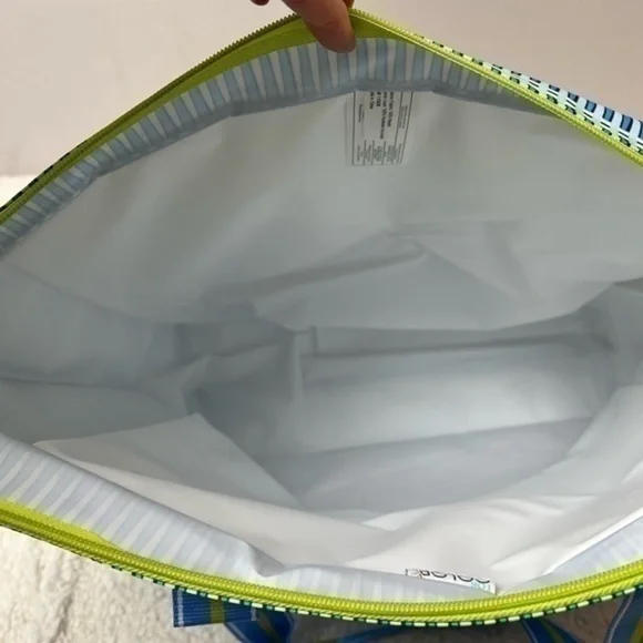 All For Color Insulated “Blue Rattan” Cooler Tote Bag - Picture 5 of 7